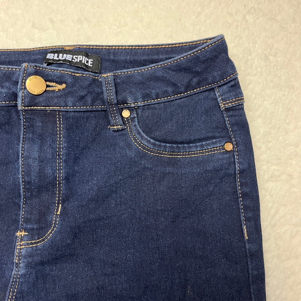 Blue Spice‎ Jeans Womens 9 Indigo Skinny Repreve Stretch Denim Dark Wash Casual